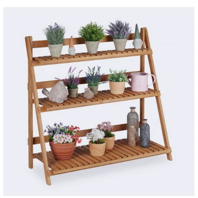 LÖM Összecsukható Fa Virágtartó "L" 