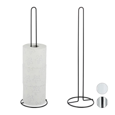 Abda Wc papír tartó két darabos szettben fekete színben