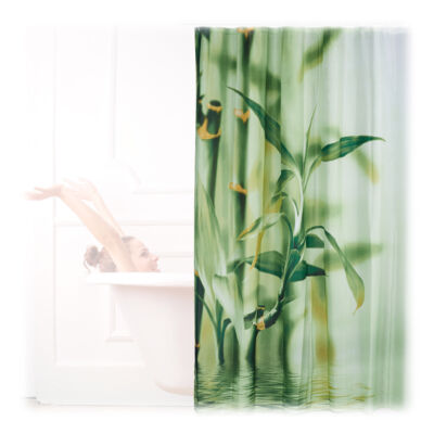 Bambusz mintás prémium minőségű zuhanyfüggöny