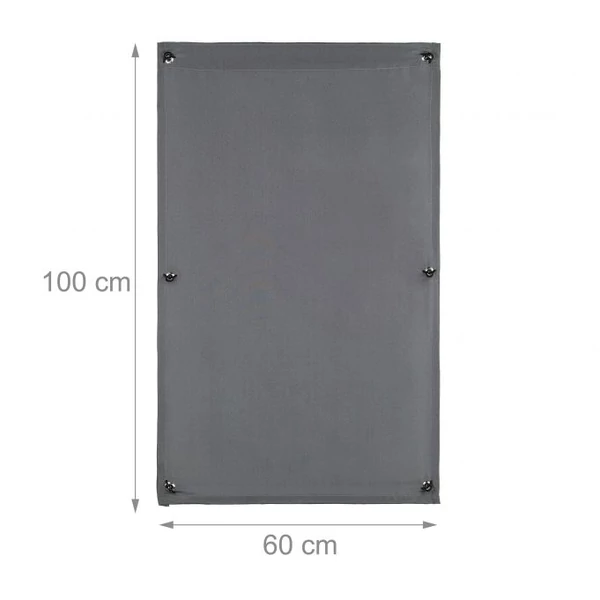 60 x 100 cm méretű fúrás nélkül tapadókorongokkal rögzíthető ablaksötétítő