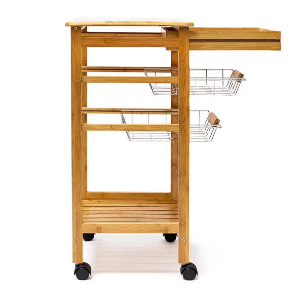 James S kompakt méretű zsúrkocsi kihúzható gyümölcsttartó fiókokkal