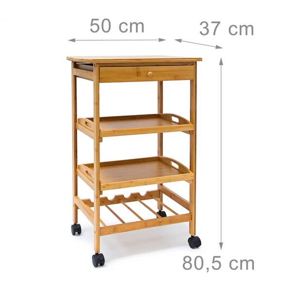 James L zsúrkocsi üresen méretekkel