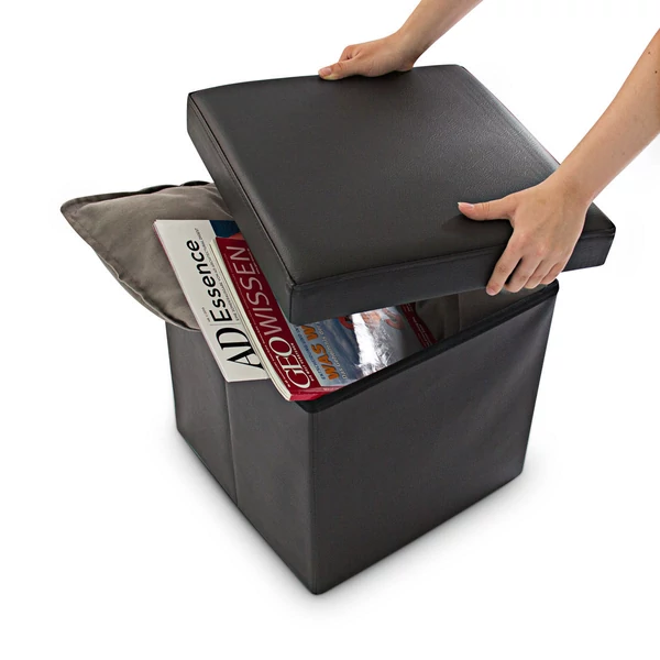 Holly Összecsukható Műbőr Ülőke, Puff, 8 Választható Színben