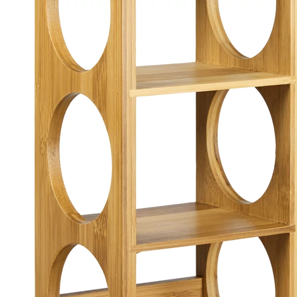 Bimo asztali bortartó állvány középső része közelről