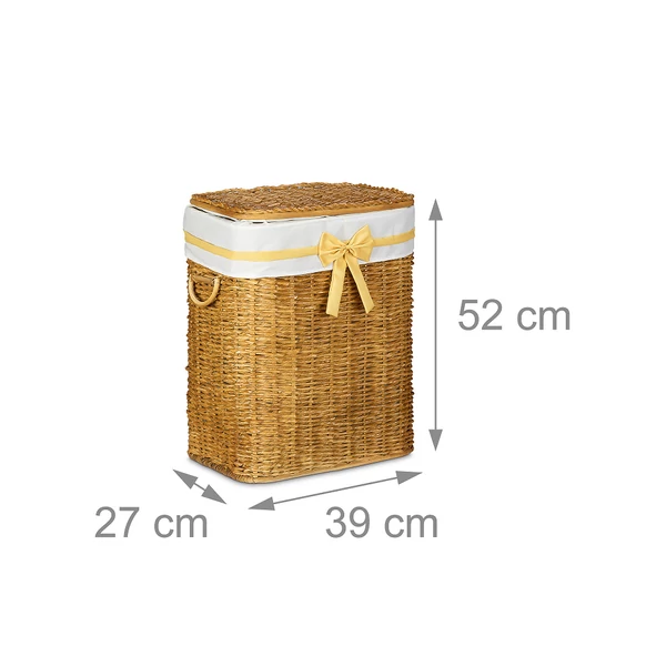 rattan szennyeskosár méretei