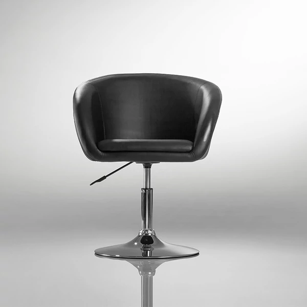kényeles fodrász szék fekete színben