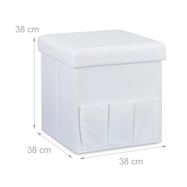 GRANT Összecsukható Puff, Ülőke, 3 Választható Színben