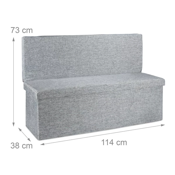 LAMMERT Összecsukható Puff, Ülőke Háttámlával 