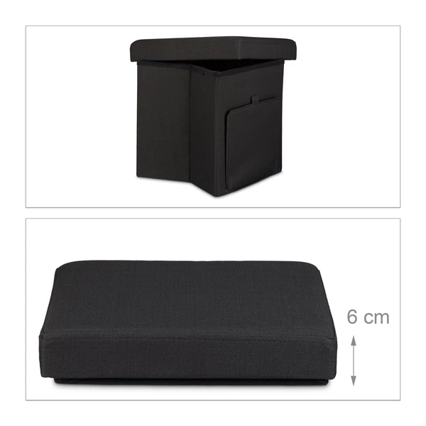 Raban Összecsukható Puff, Ülőke / 4 Választható Színben