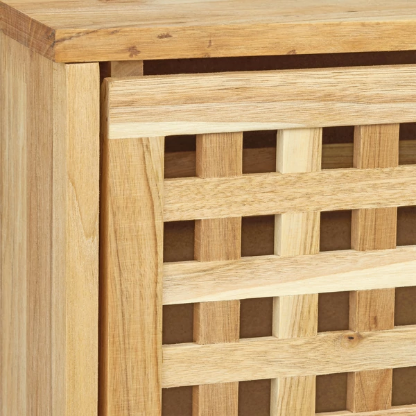 Lion diófa cipősszekrény helytakarékos minimális mélységű kialakítással rácsos ajtókkal