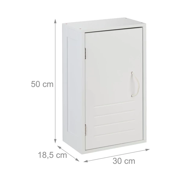 Modern skandináv stílusú fürdőszobai tárolószekrény méretekkel