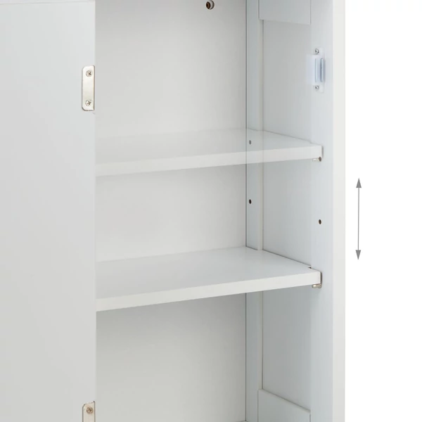 MDF anyagú fehér fürdőszoba bútor