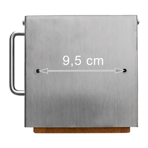 Ragasztással is a falra szerelhető wc papír tartó hátfala a két furat távolságával