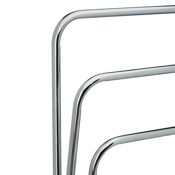 Curvy törölközőtartó állvány három darab különálló törölközőszárító rúdja magasfényű felülettel