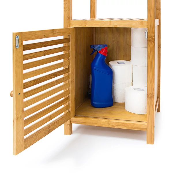 Donna fürdőszobai szekrény alsó része nyitott ajtóval