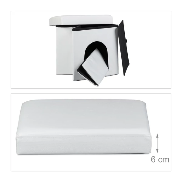 Összecsukható helytakarékos kutya és macska fekhely kisállat puff összehajtva