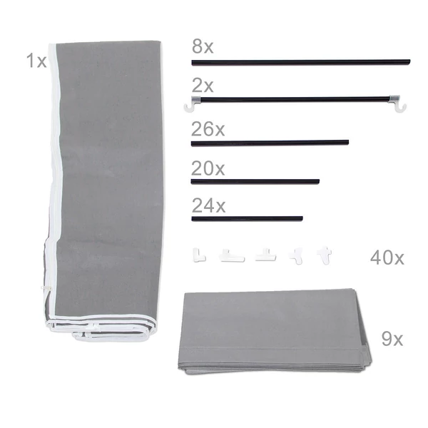 VALENTIN XXL Összecsukható Gardróbszekrény