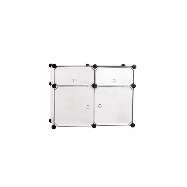 ELLIN Gardróbszekrény, 4 tároló rekesszel