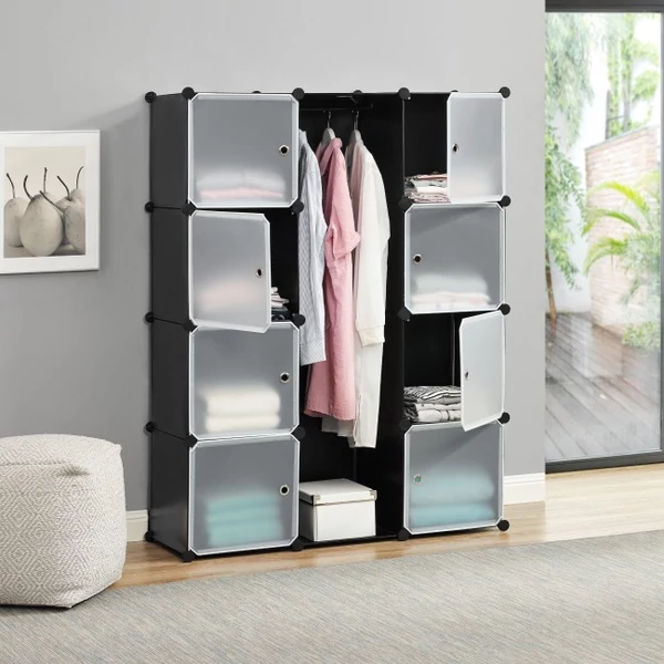 LOGEN Gardróbszekrény, 9 tároló rekesszel