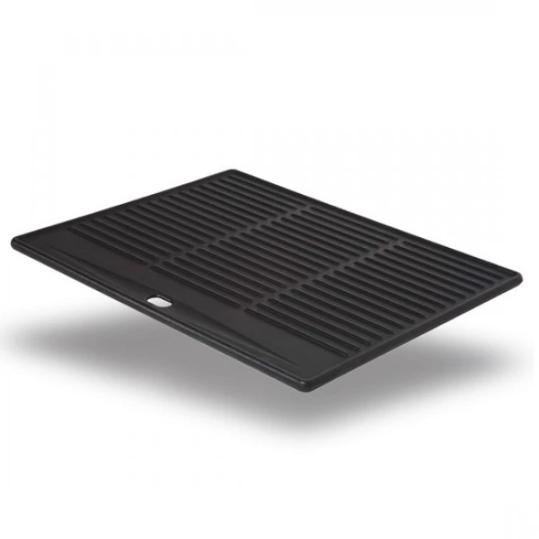 Két oldalú sima és bordázott felületű öntöttvasból készült grillező lap hsokhoz és zöldégekhez