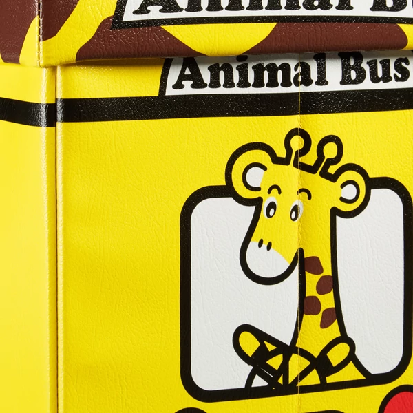 zsiráf mintás gyerekszobi ülőke sárga színben