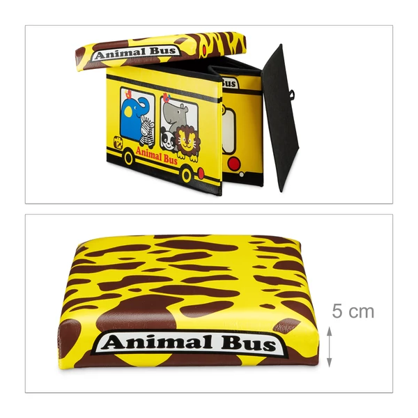 összehajtható gyerekszobai puff összezárásának folyamatábrája