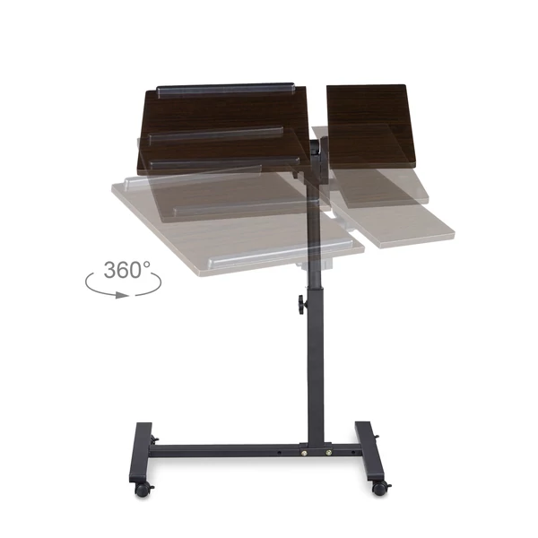 a tengelye körül körbeforgatható asztallapos Mark laptop tartó állvány 