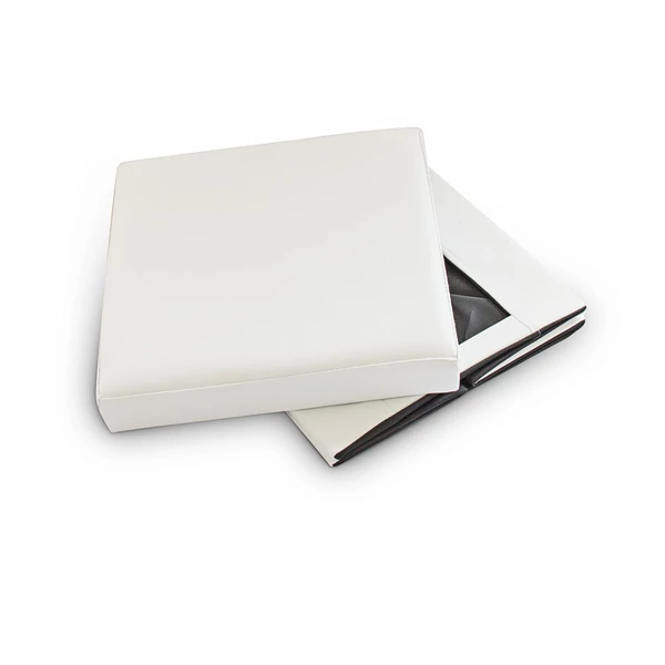 Összecsukható műbőr ülőke, puff, kisállat ház / 3 Választható színben