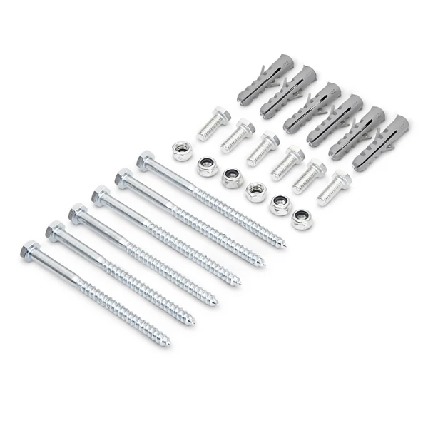 Parkolásgátlók és parkolóőrök telepítéséhez szükséges csavarok méret szerint rendezve