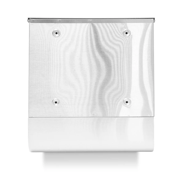 Rozsdamentes acél postaláda újságtartóval