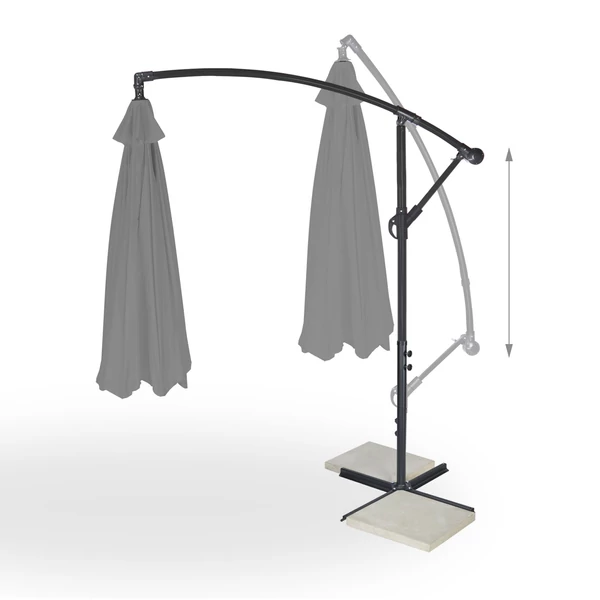 MARKAI Függő Napernyő Ø 300 cm + Védőhuzat