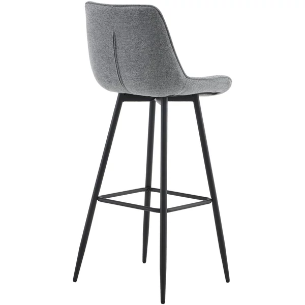 Dartford bárszék szürke színben készre összeszerelve hátulnézetből 