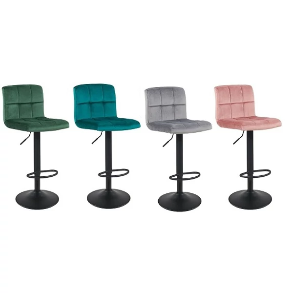 Alcon bárszék 4 színben plüss bársony borítással