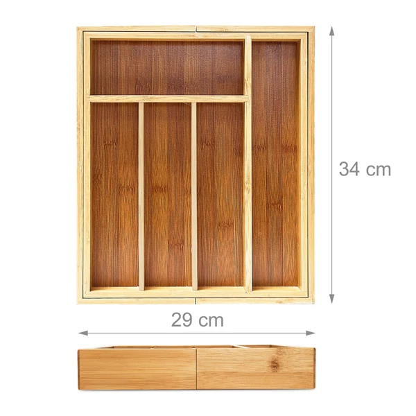 Tekla evőeszköztartó felüről fotózva összecsukott állapotban méretekkel