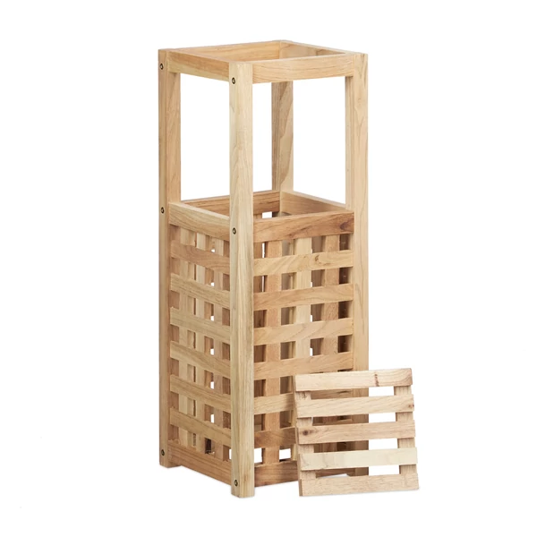 Diófa esernyőtartó kivehető betéttel natúr felülettel üresen