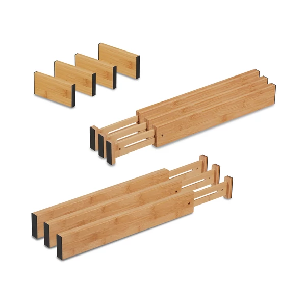 Haguta bambusz fiókelválasztó szett több különböző méretű elemmel