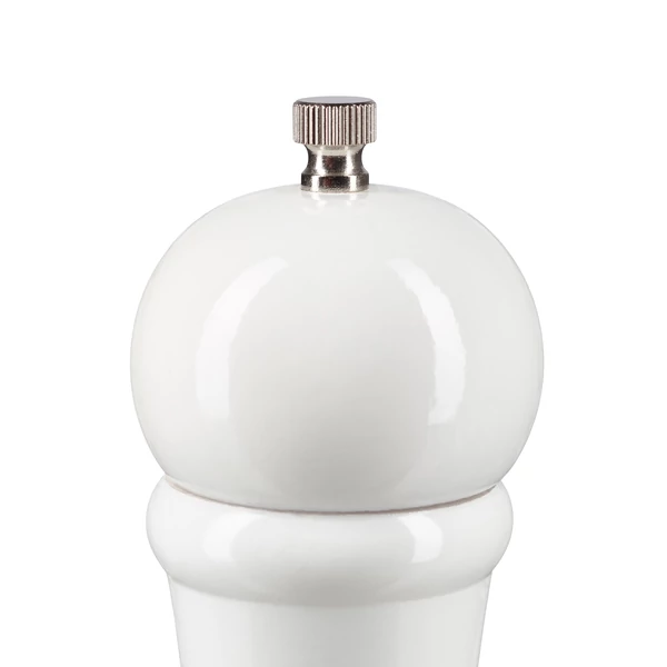 Pepper 2 darabos fűszermalom készlet fehér színű darabjának felső része közelről