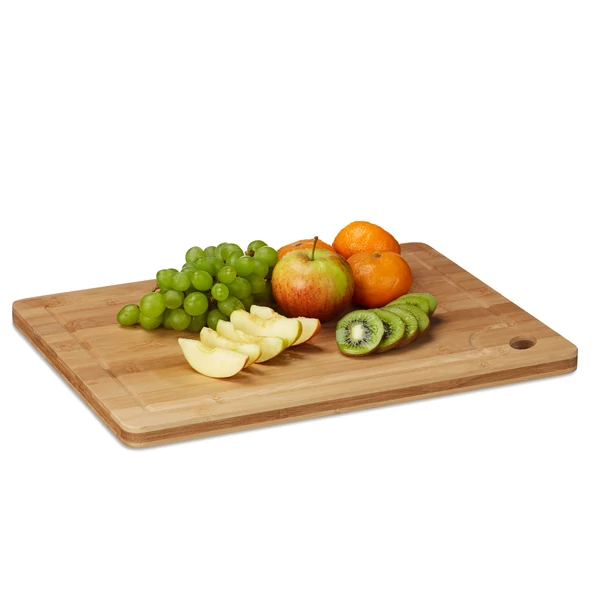 shika bambusz vastag vágódeszka mart folyadékelvezető hornyokkal