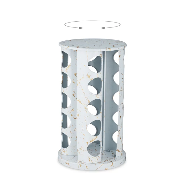 forgatható marmor fűszertartó állvány rozsdamentes acélból