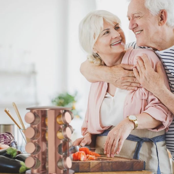 REZO Fűszertartó 16 db, Rozsdamentes Acél Állvány