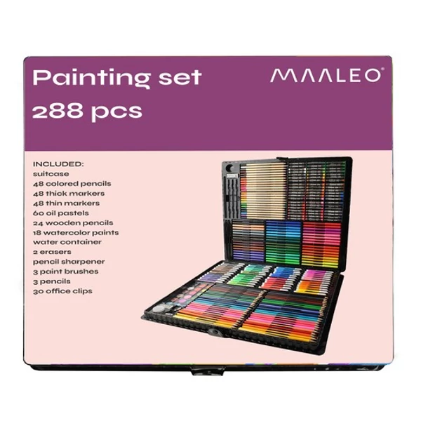 Rajz Készlet Tárolódobozban 288 darabos