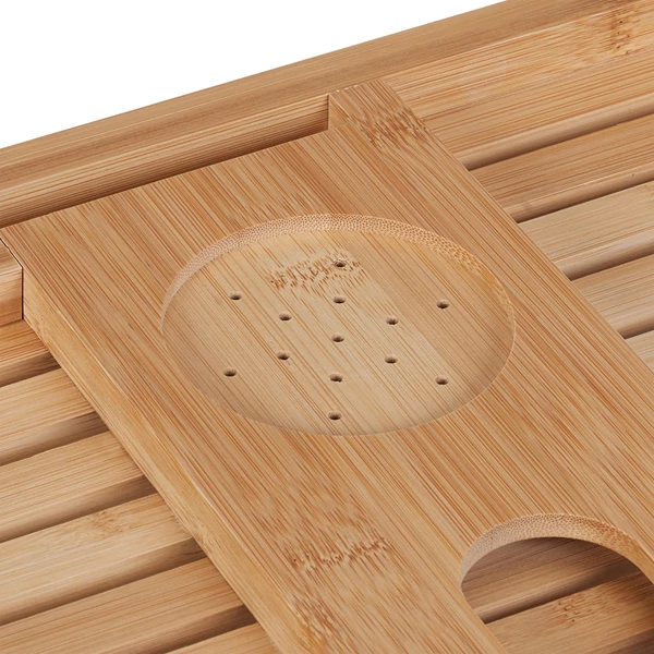 BAHTU Bambusz Fürdőkádra Helyezhető Tálca, Kádtálca