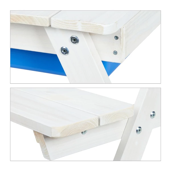 Kerti gyerek bútor szett használat közben