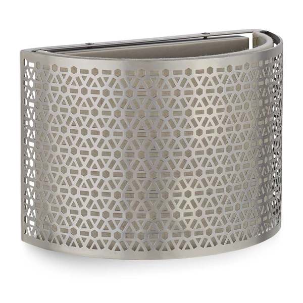 Abida acélhálós fali lámpa szürke színben