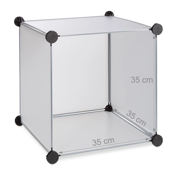 LACY Gardróbszekrény, 15 tároló rekesszel