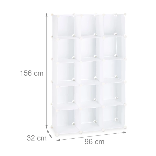 LACY Szekrény, 15 tároló rekesszel