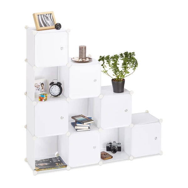 LACY Gardróbszekrény, 16 tároló rekesszel