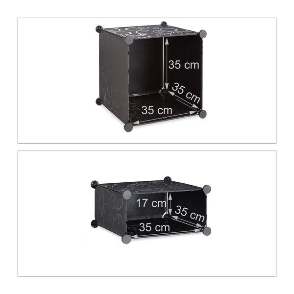 LACY Gardróbszekrény, 4 tároló rekesszel