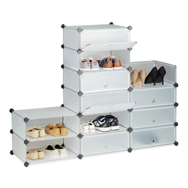 LACY Cipőtartó, 12 tároló rekesszel