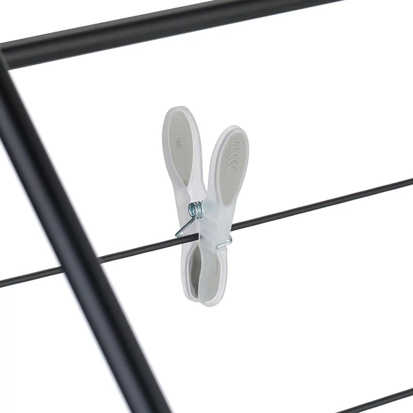 Összecsukható Ruhaszárító + 50 db Ruhacsipesz